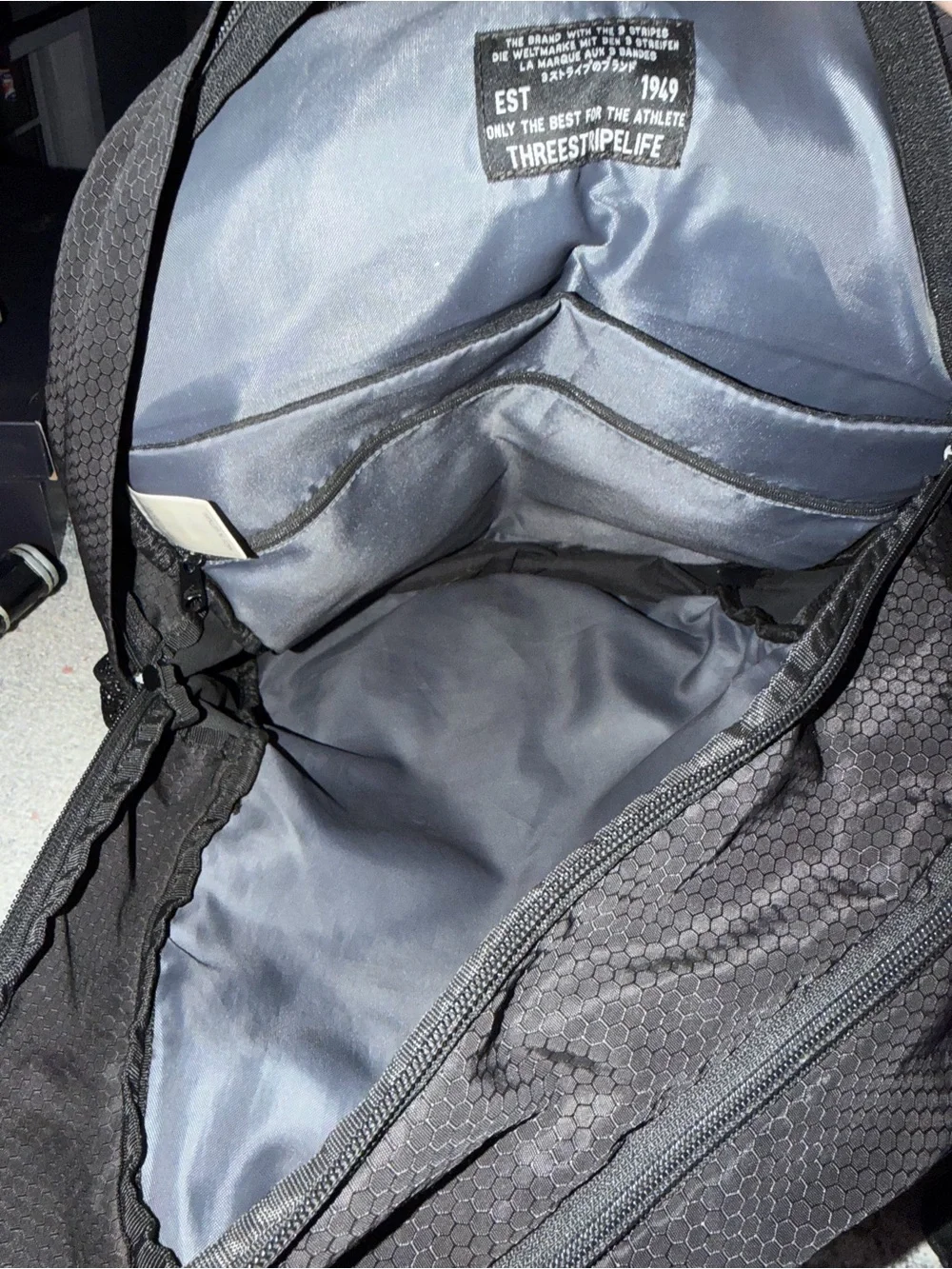 adidas Black Men's Utility Backpack with Reflective Accents